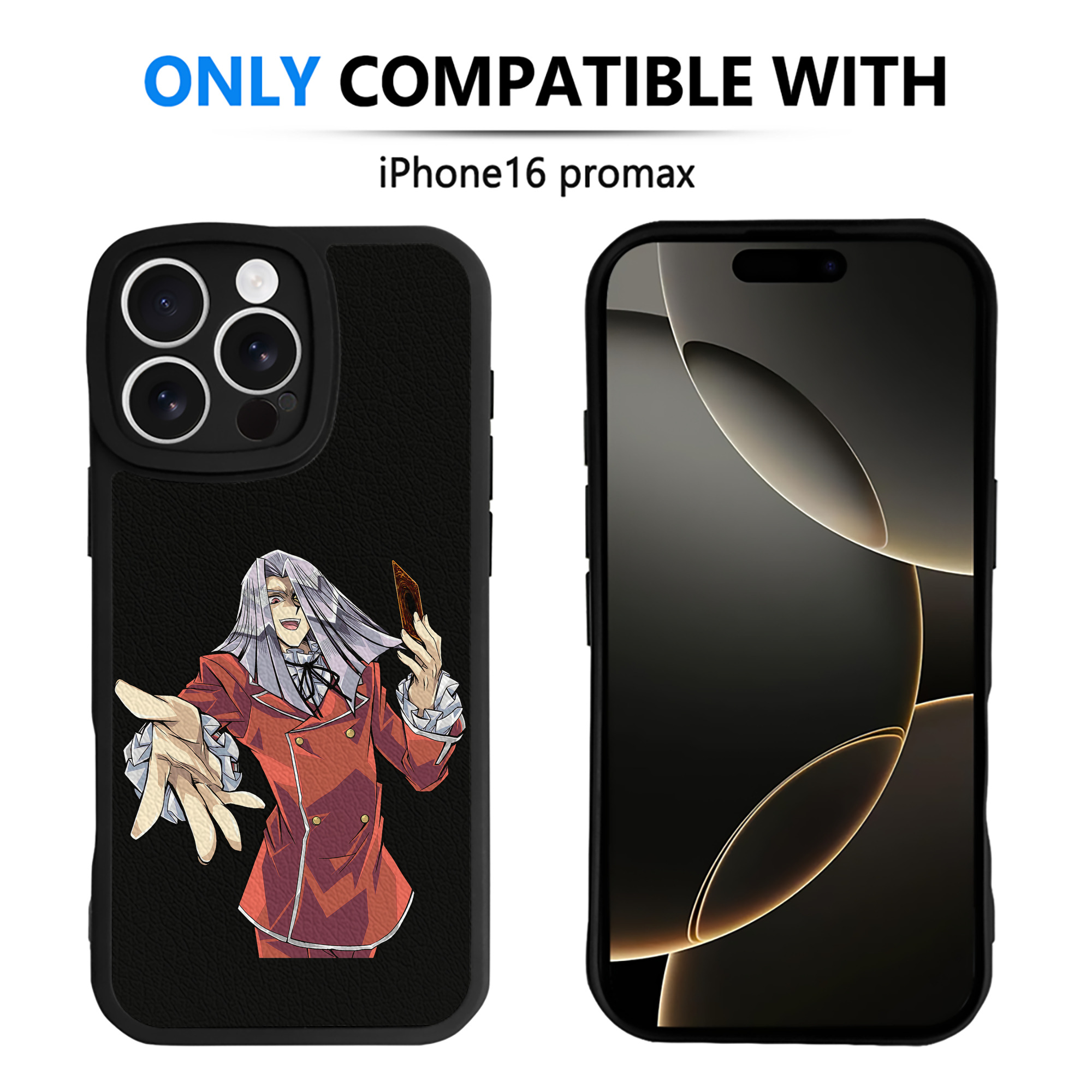 （画像用） 遊☆戯☆王 Yu-Gi-Oh! 【iPhone 16シリーズ対応】シリコンスマホケース（レザー調） 材質：シリコン